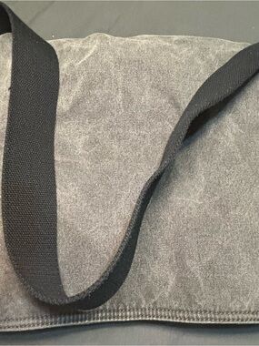Embroidered Dark Gray Pouch with Running Lion Logo